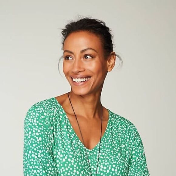 J.Jill Wearever Shirred A-Line Tunic Green XL NWT in‎ packaging - Picture 4 of 7